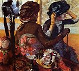 Edgar Degas Canvas Paintings - At the Milliners